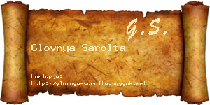 Glovnya Sarolta névjegykártya
